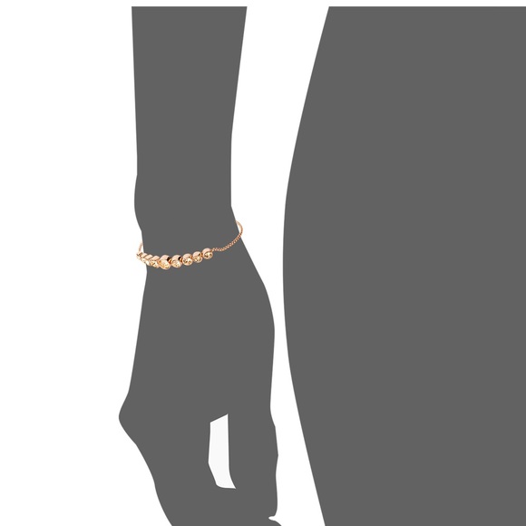 BELIEVE BY BRILLIANCE ROSE GOLD 14k GOLD FLASH PLATED CRYSTAL BRACELET N… - Picture 2 of 16